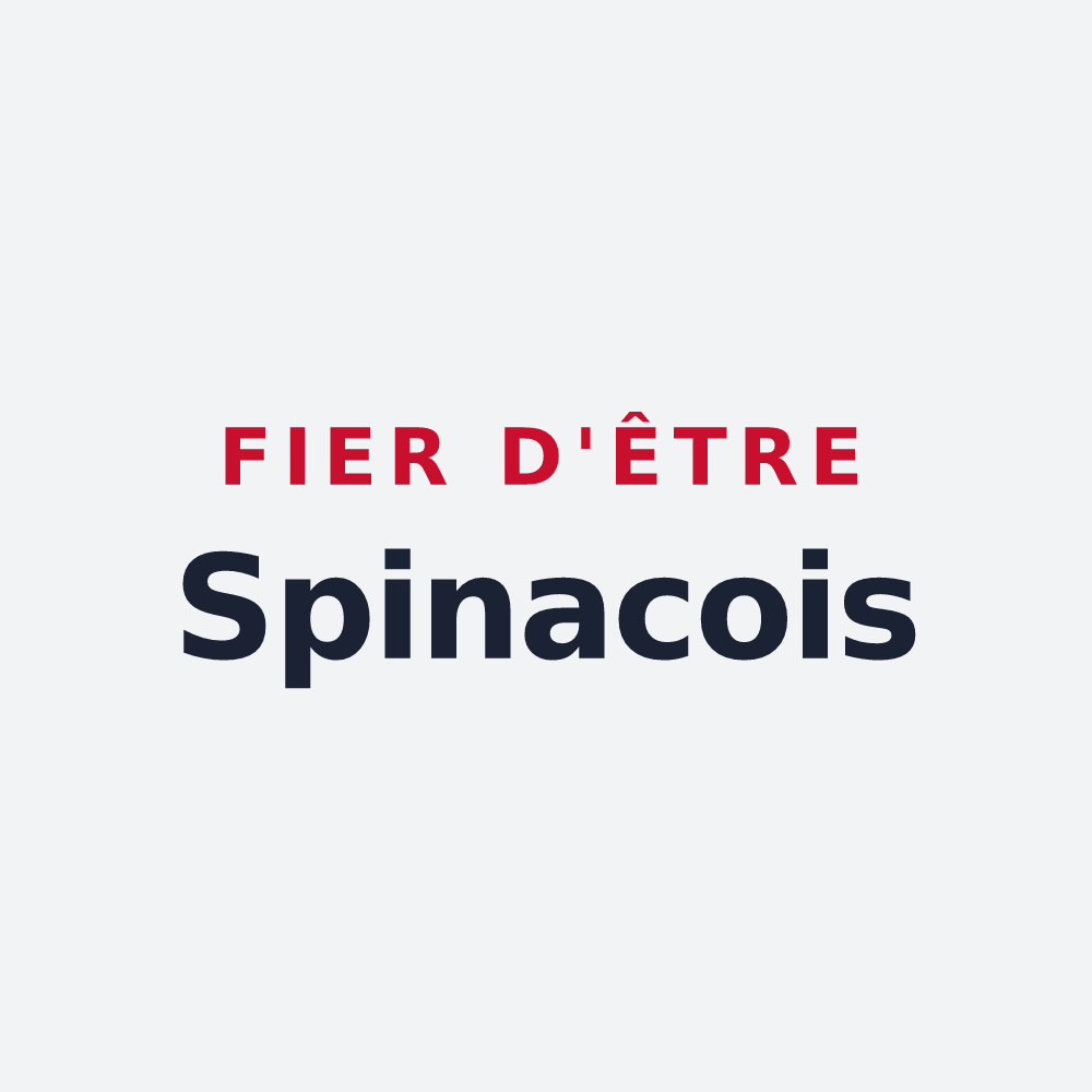 Poster « Fier d'être Spinacois » — design pour Épeigné-sur-Dême