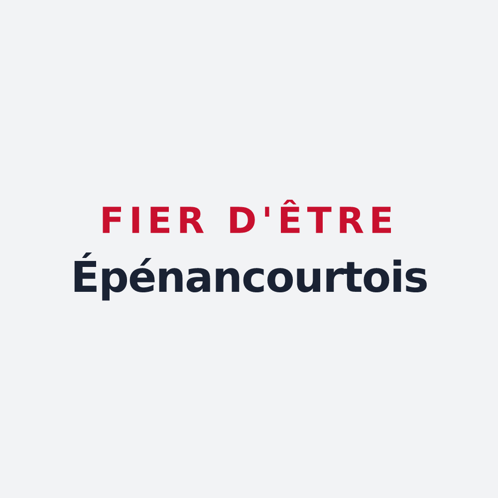 Poster « Fier d'être Épénancourtois » — design pour Épénancourt