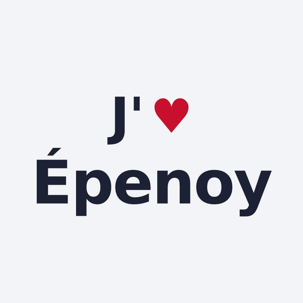 Poster personnalisé Épenoy — design J'aime Épenoy