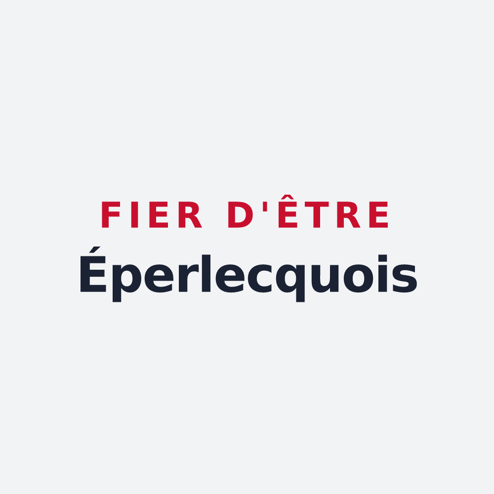 Poster « Fier d'être Éperlecquois » — design pour Éperlecques