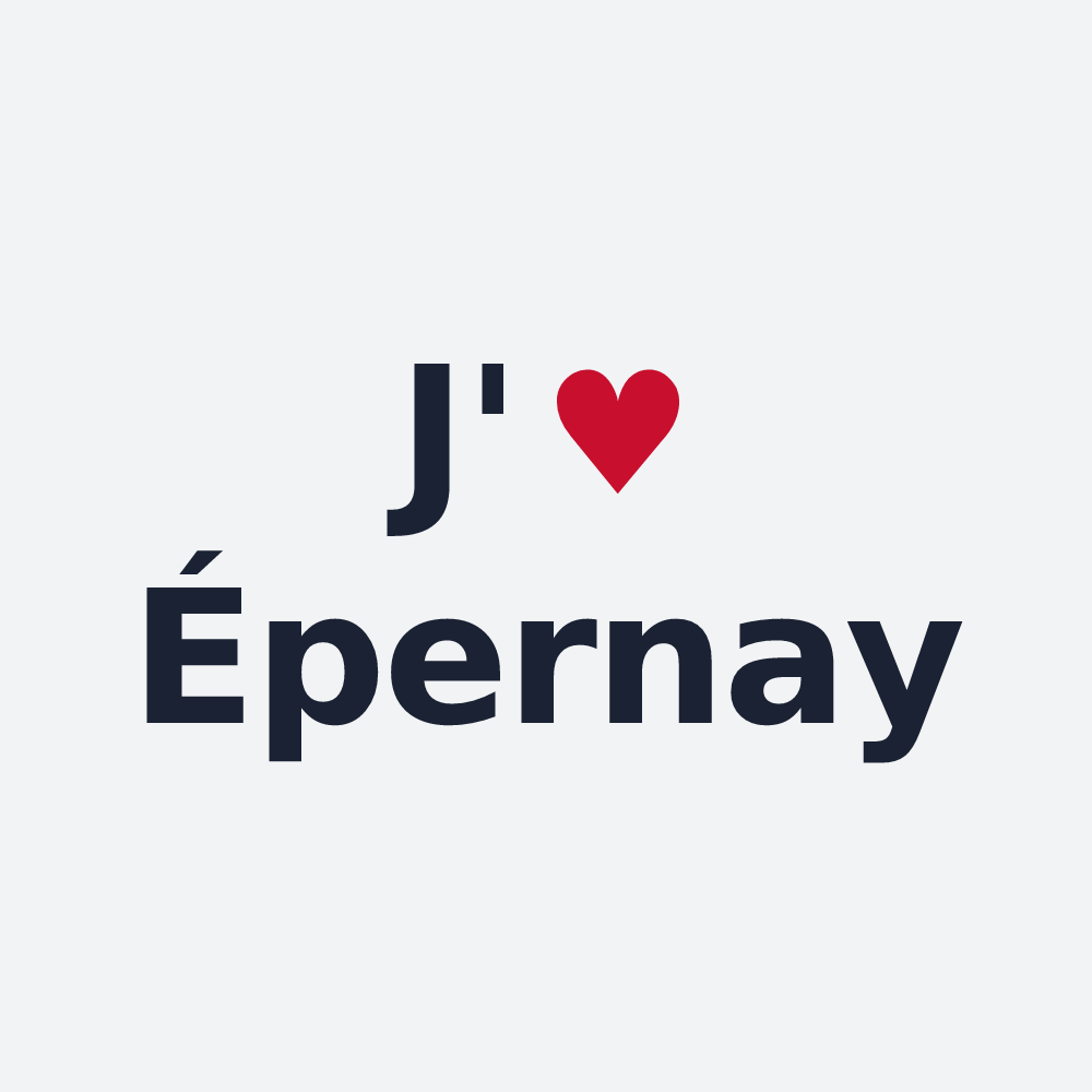 Poster personnalisé Épernay — design J'aime Épernay