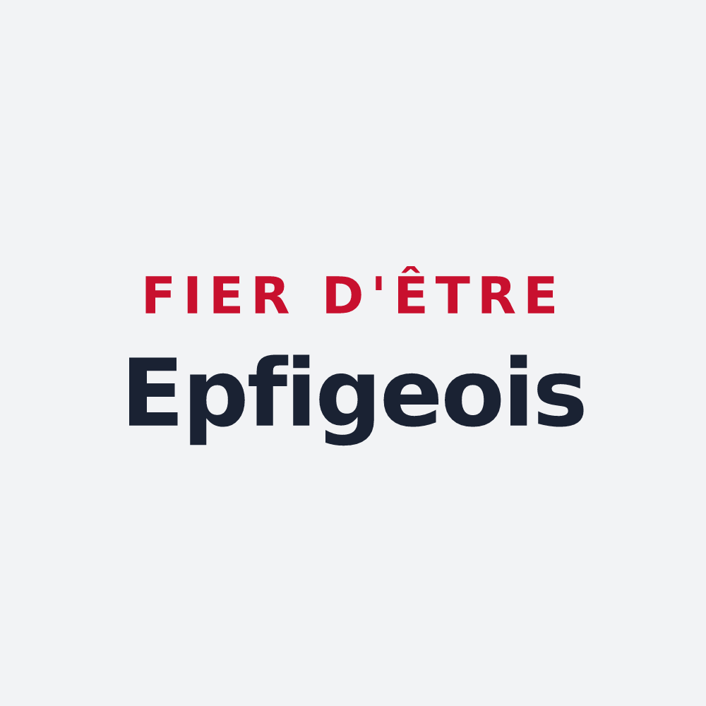 Poster « Fier d'être Epfigeois » — design pour Epfig