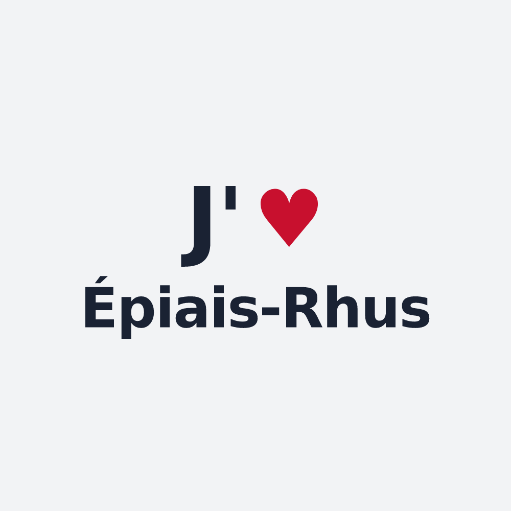 Poster personnalisé Épiais-Rhus — design J'aime Épiais-Rhus