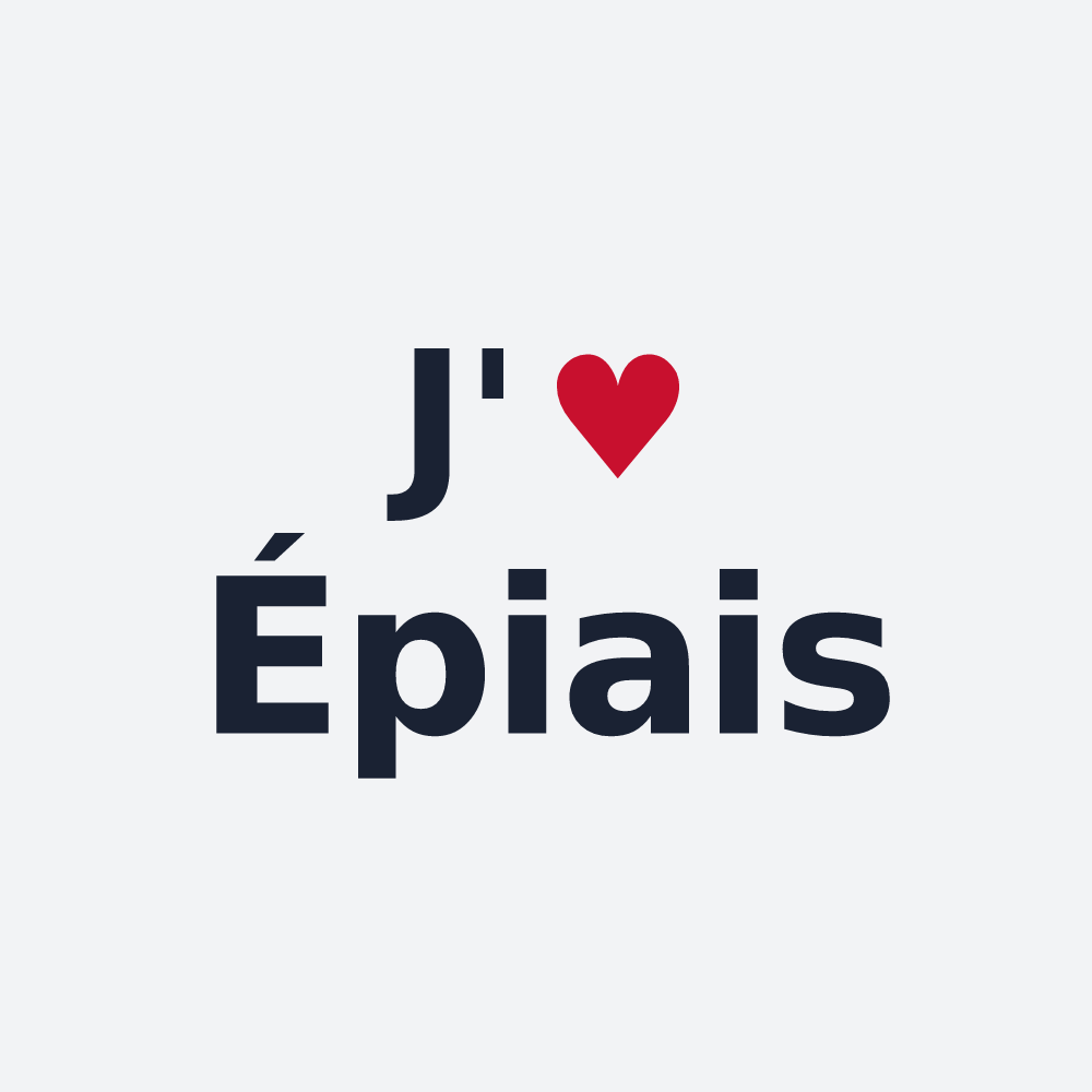 Poster personnalisé Épiais — design J'aime Épiais