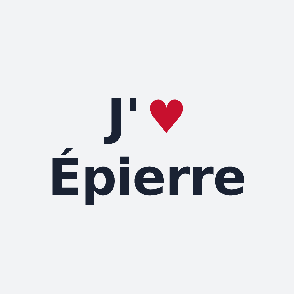 Poster personnalisé Épierre — design J'aime Épierre