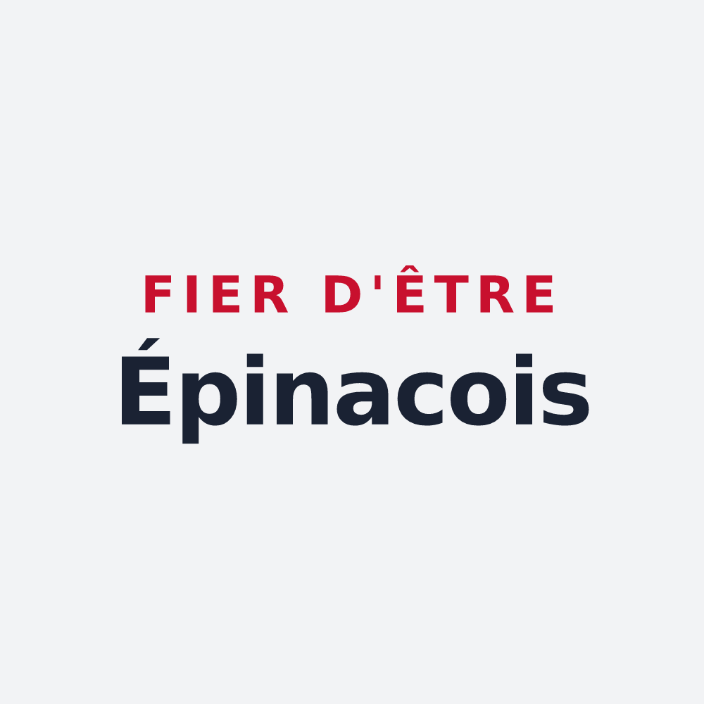 Poster « Fier d'être Épinacois » — design pour Épinac