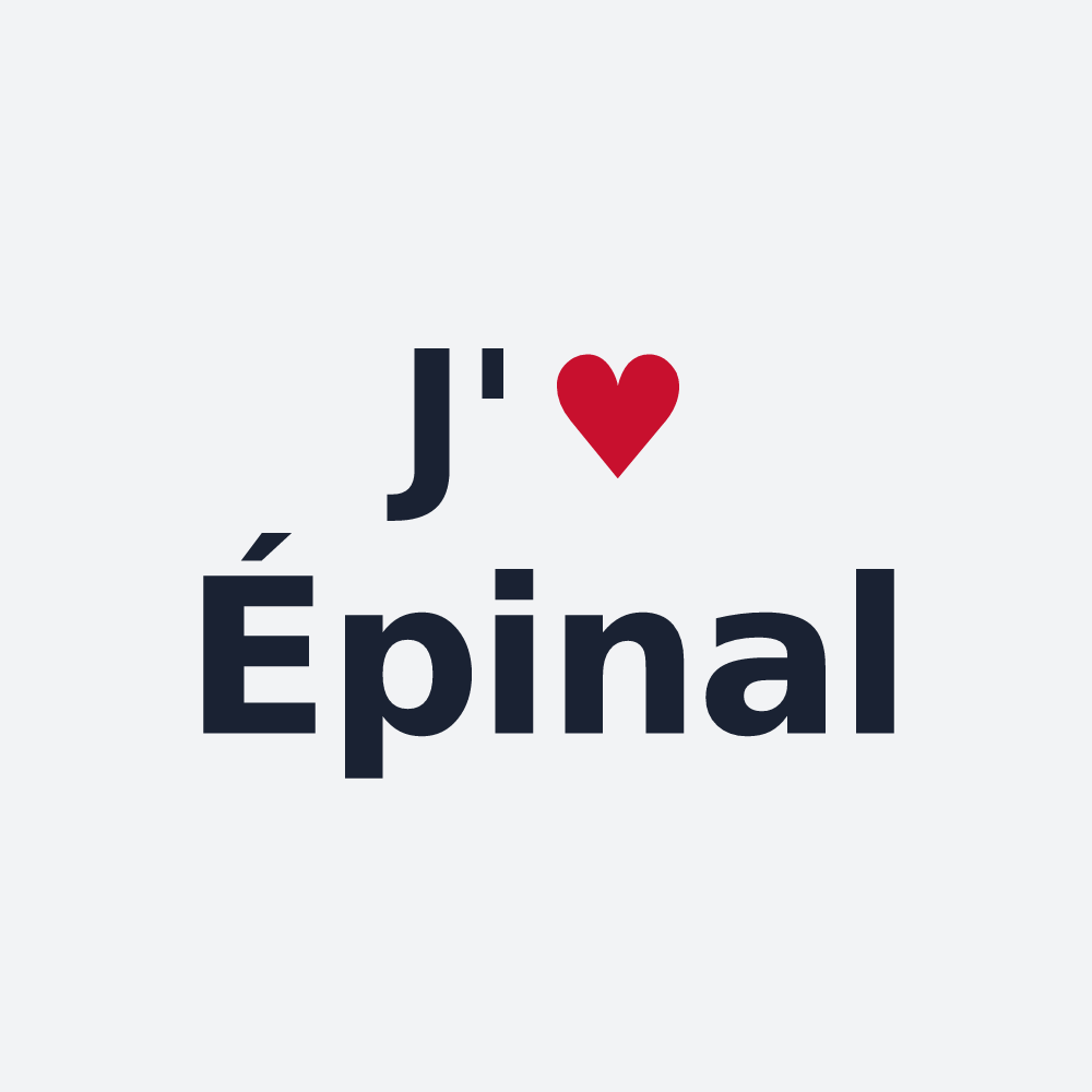 Poster personnalisé Épinal — design J'aime Épinal