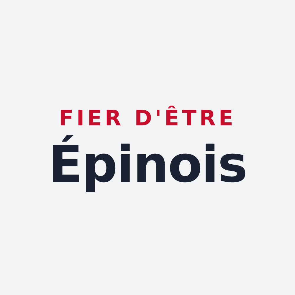 Poster « Fier d'être Épinois » — design pour Épinay-sur-Odon