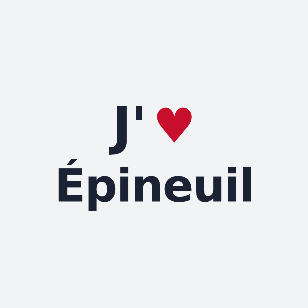 Poster personnalisé Épineuil — design J'aime Épineuil