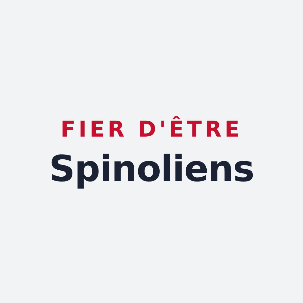 Poster « Fier d'être Spinoliens » — design pour Épineuil