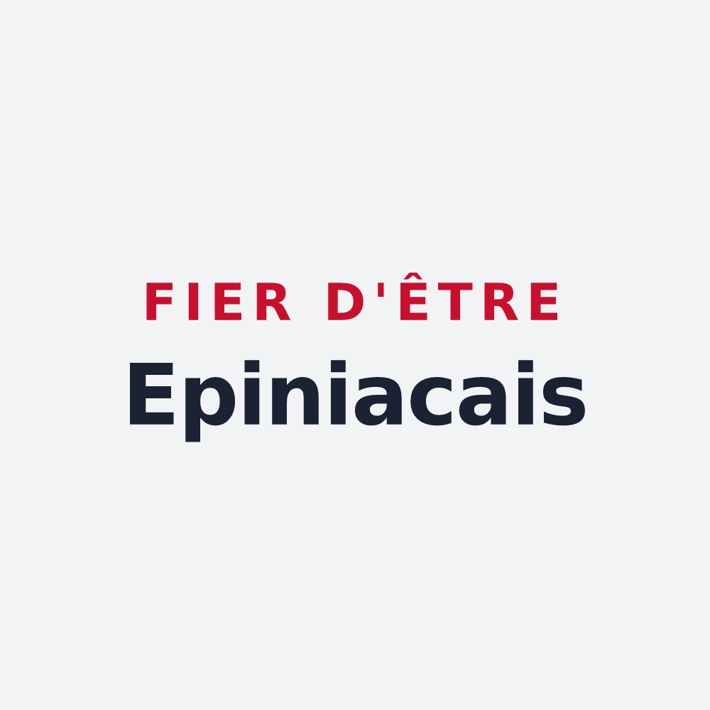 Poster « Fier d'être Epiniacais » — design pour Epiniac