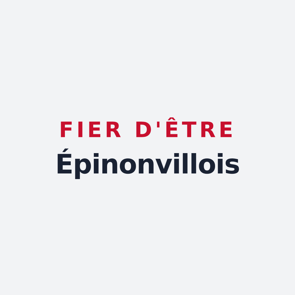 Poster « Fier d'être Épinonvillois » — design pour Épinonville