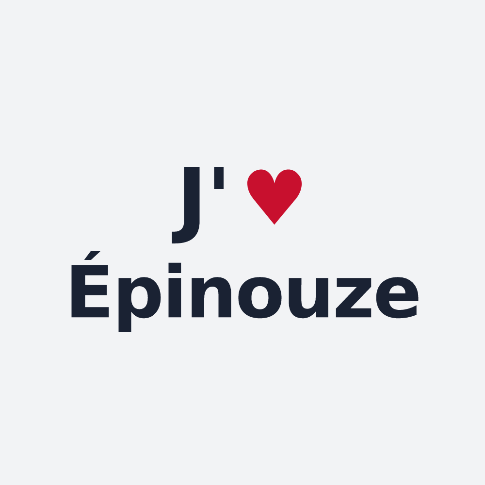 Poster personnalisé Épinouze — design J'aime Épinouze