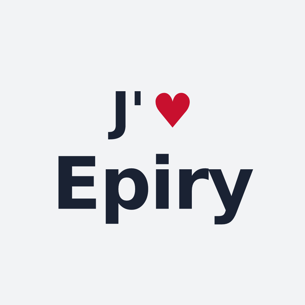 Poster personnalisé Epiry — design J'aime Epiry