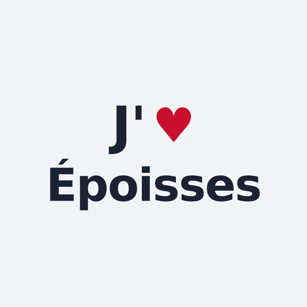 Poster personnalisé Époisses — design « J'aime Époisses » imprimé sur le poster