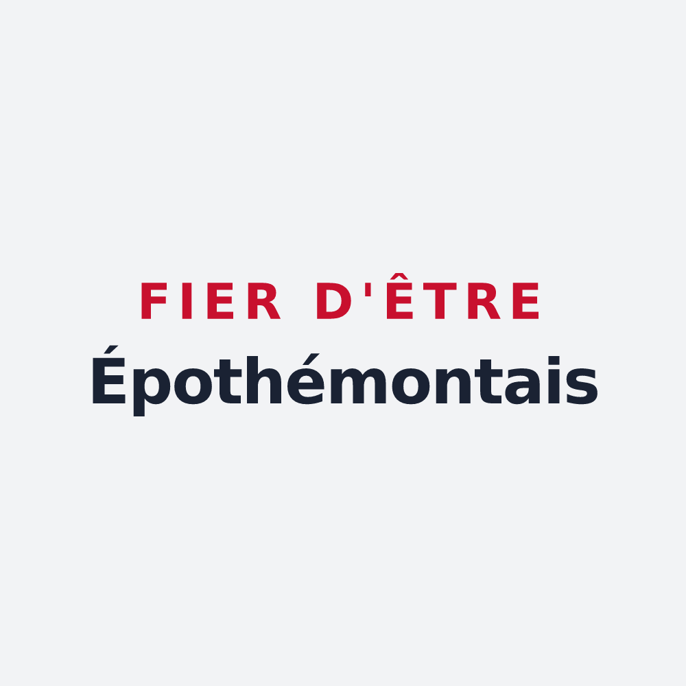 Poster « Fier d'être Épothémontais » — design pour Épothémont