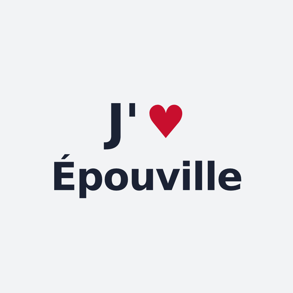 Poster personnalisé Épouville — design J'aime Épouville
