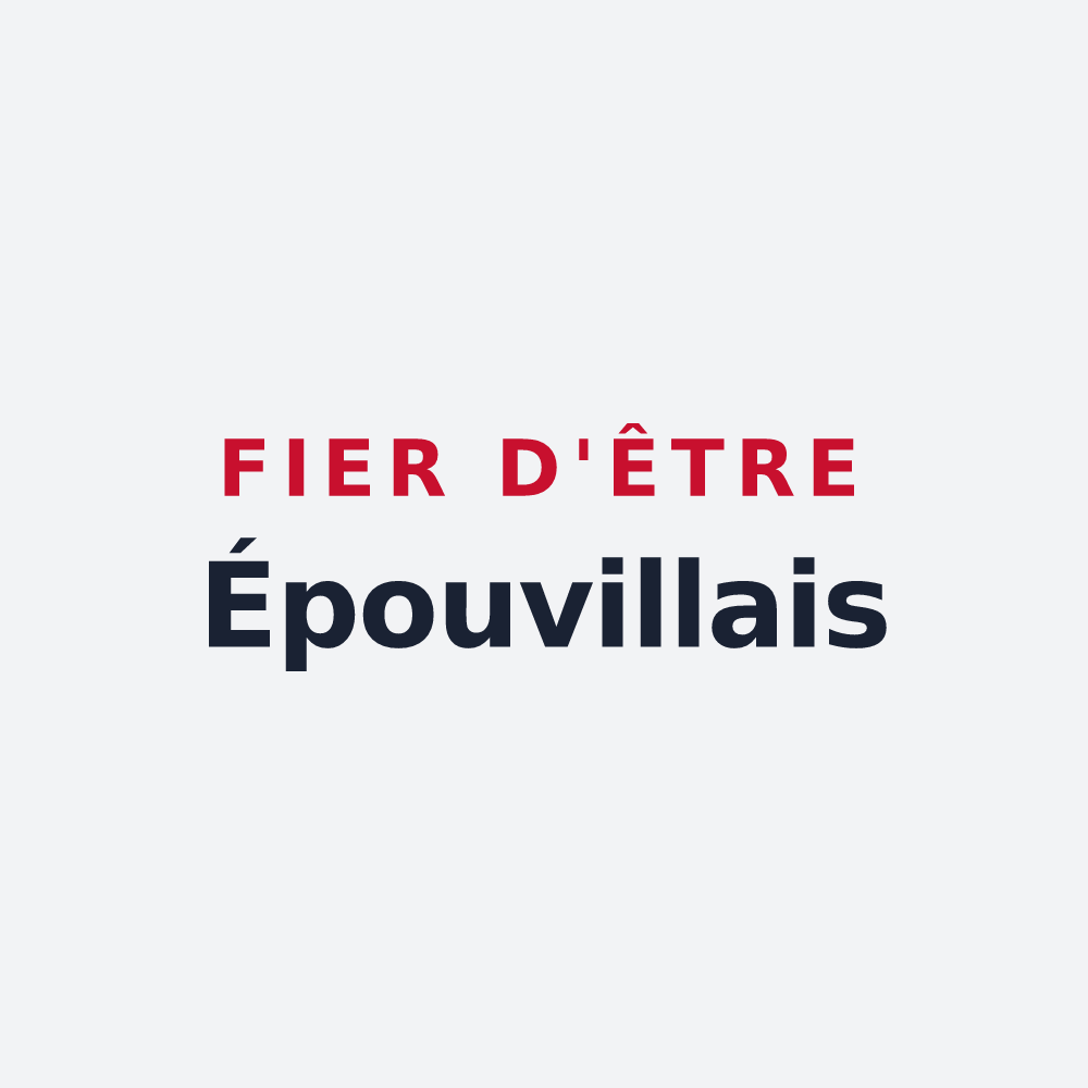 Poster « Fier d'être Épouvillais » — design pour Épouville