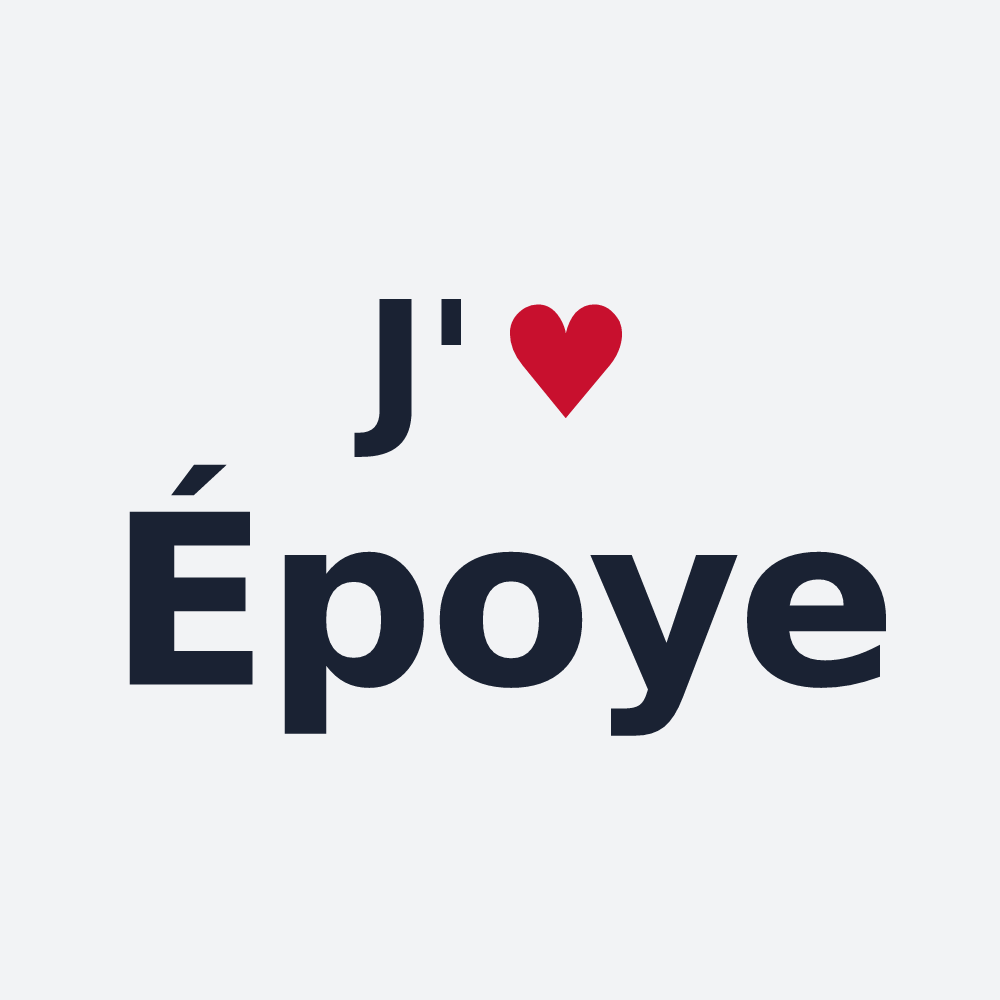 Poster personnalisé Époye — design J'aime Époye