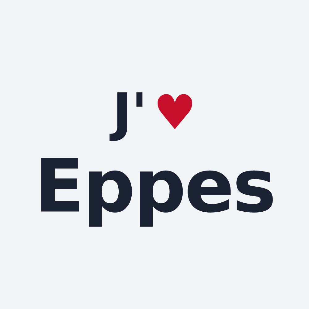 Poster personnalisé Eppes — design J'aime Eppes