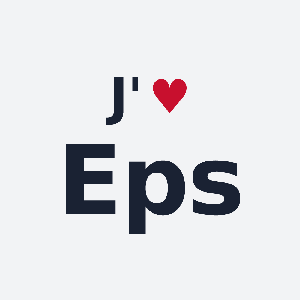 Poster personnalisé Eps — design J'aime Eps