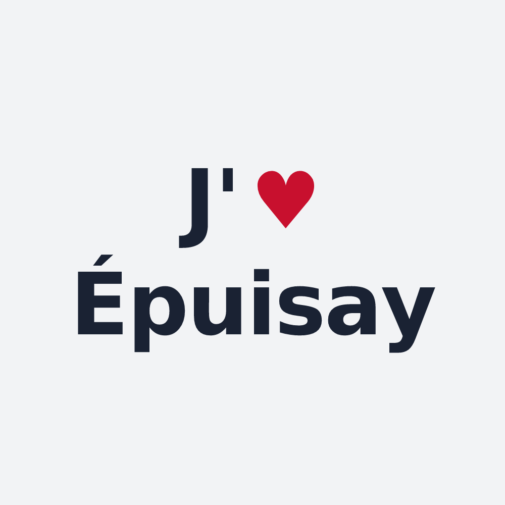 Poster personnalisé Épuisay — design J'aime Épuisay
