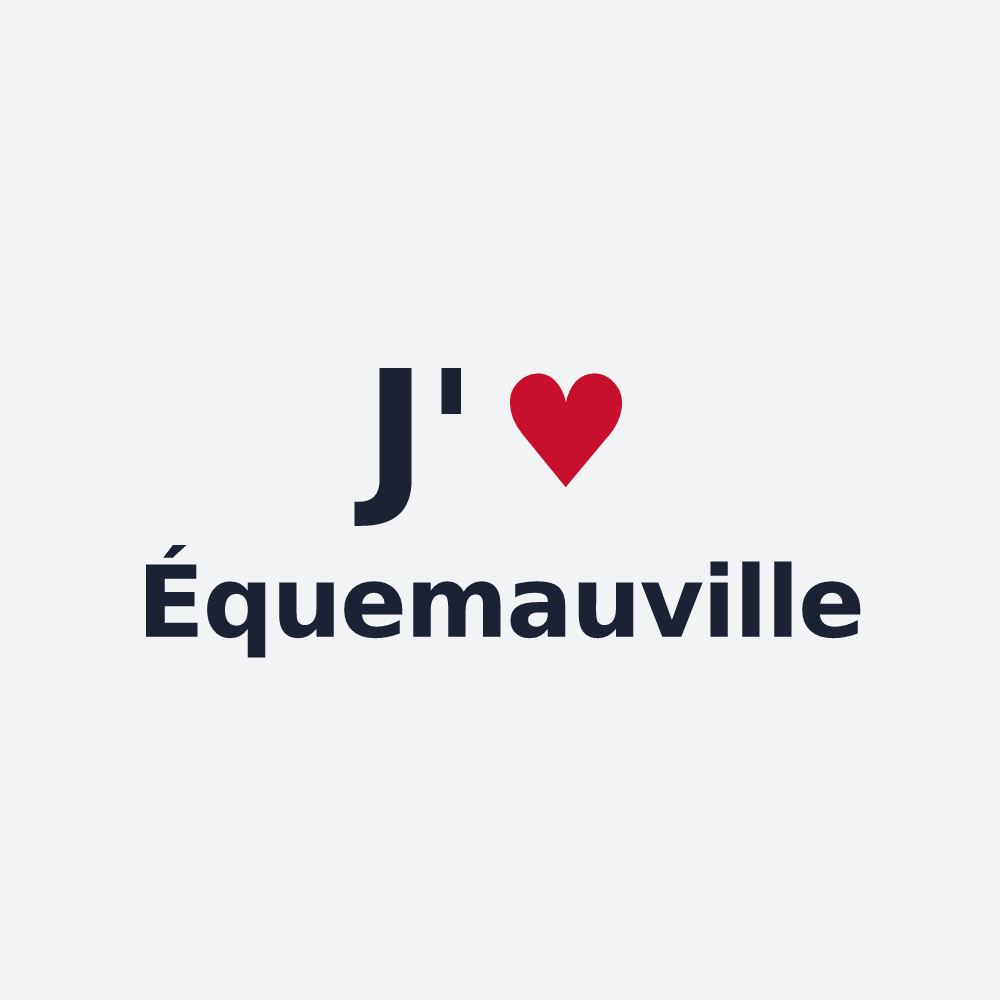 Poster personnalisé Équemauville — design J'aime Équemauville