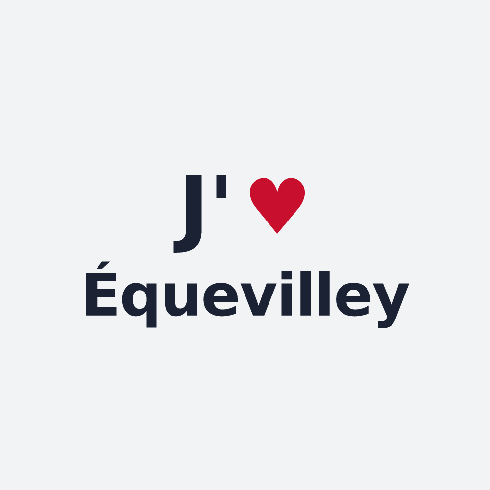 Poster personnalisé Équevilley — design J'aime Équevilley