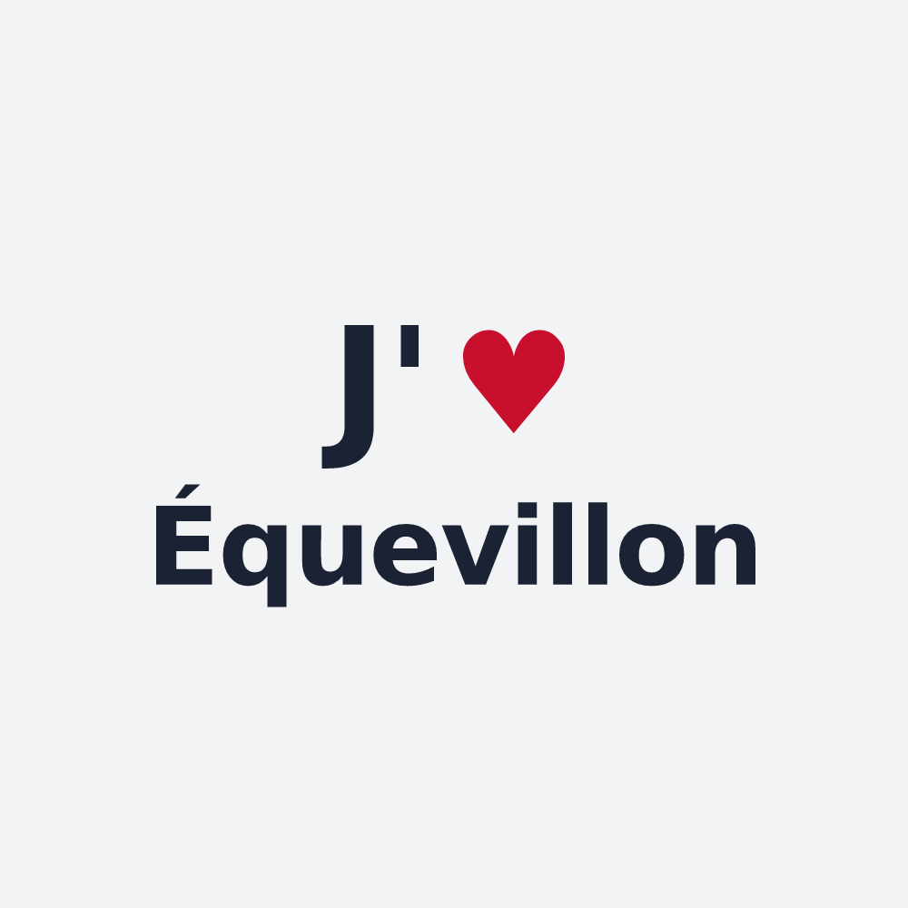 Poster personnalisé Équevillon — design J'aime Équevillon