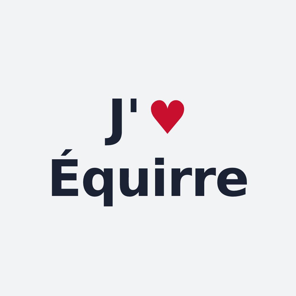 Poster personnalisé Équirre — design J'aime Équirre
