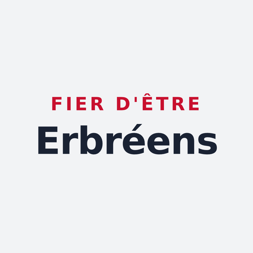 Poster « Fier d'être Erbréens » — design pour Erbray