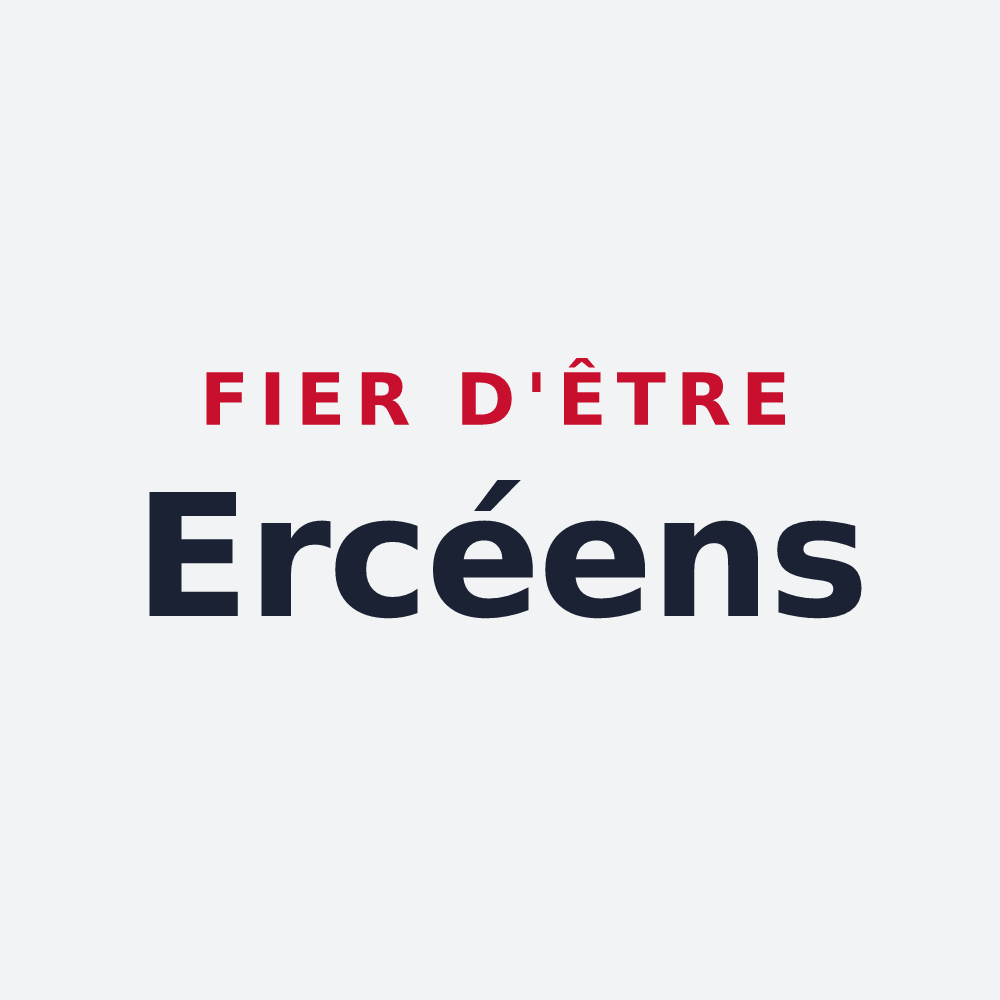 Poster « Fier d'être Ercéens » — design pour Ercé
