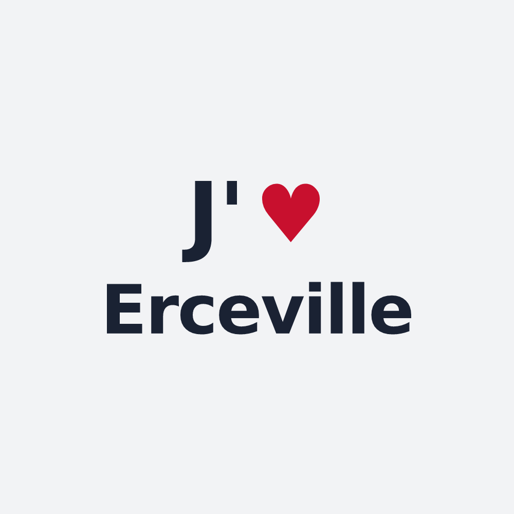 Poster personnalisé Erceville — design J'aime Erceville