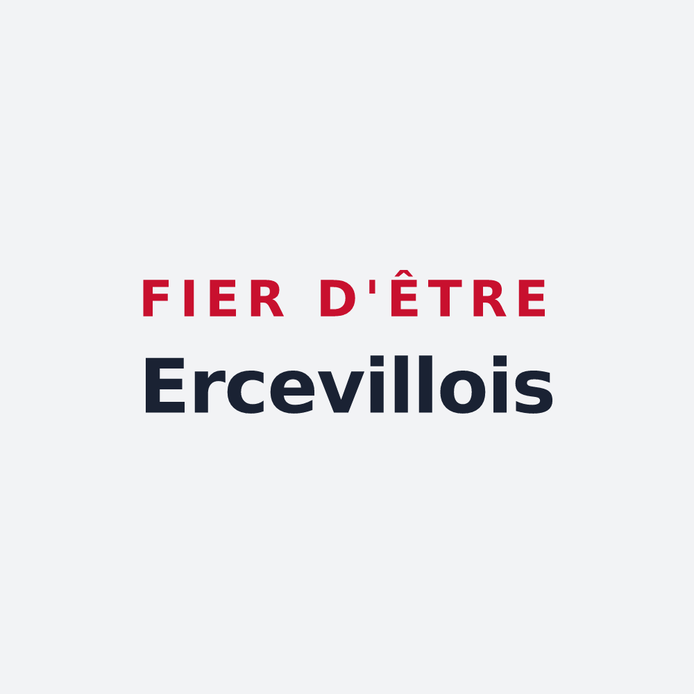 Poster « Fier d'être Ercevillois » — design pour Erceville