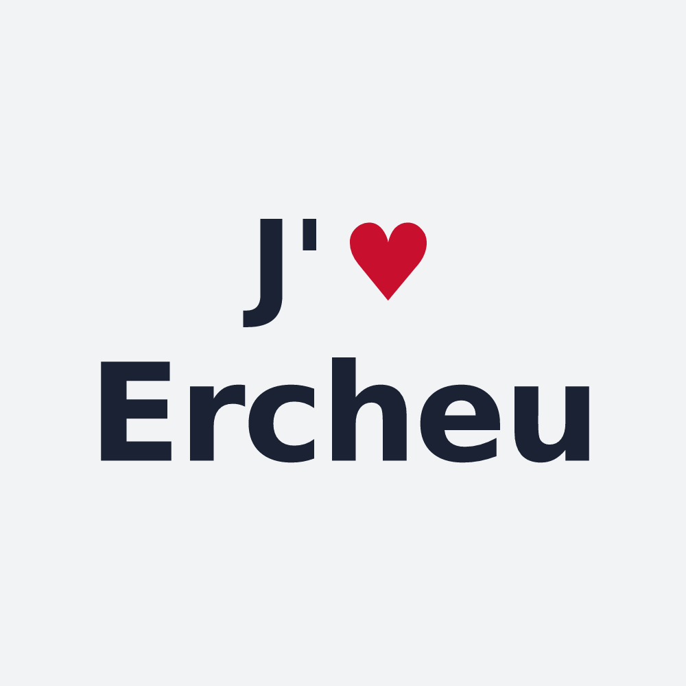 Poster personnalisé Ercheu — design J'aime Ercheu