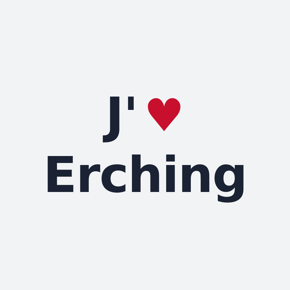 Poster personnalisé Erching — design J'aime Erching