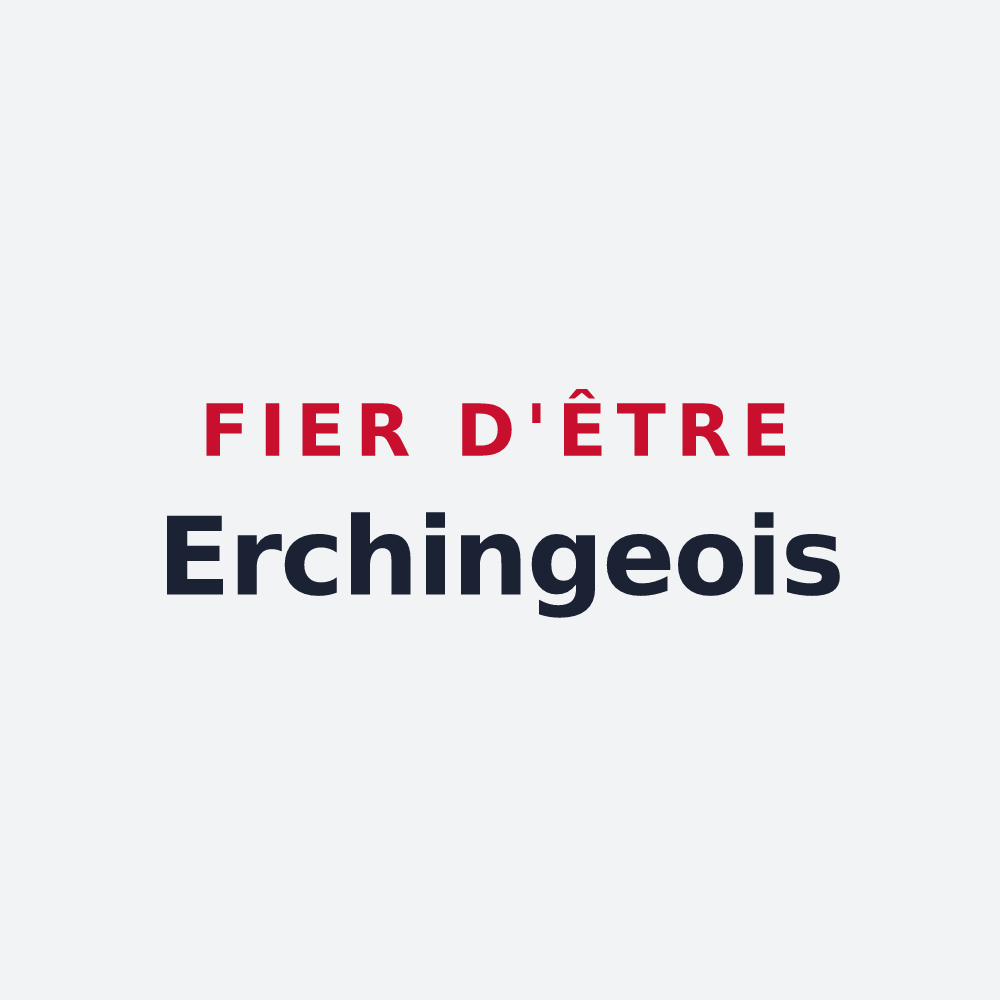 Poster « Fier d'être Erchingeois » — design pour Erching