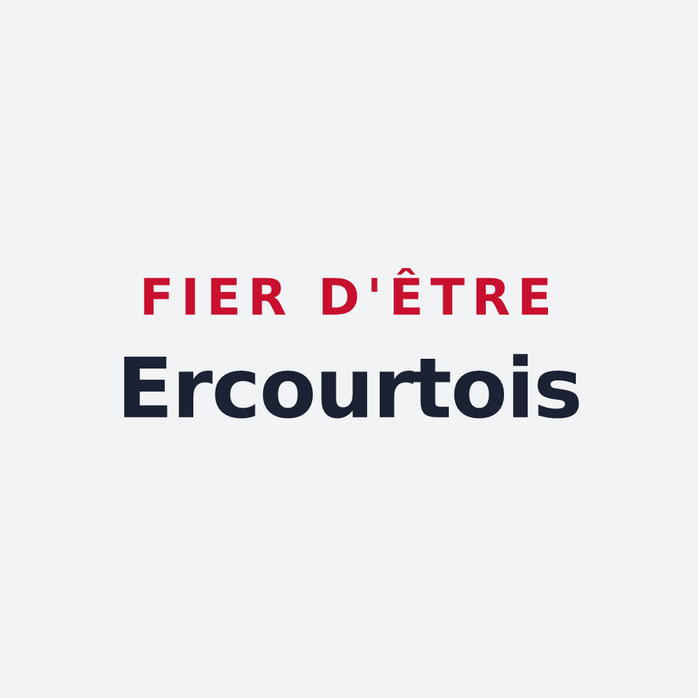 Poster « Fier d'être Ercourtois » — design pour Ercourt