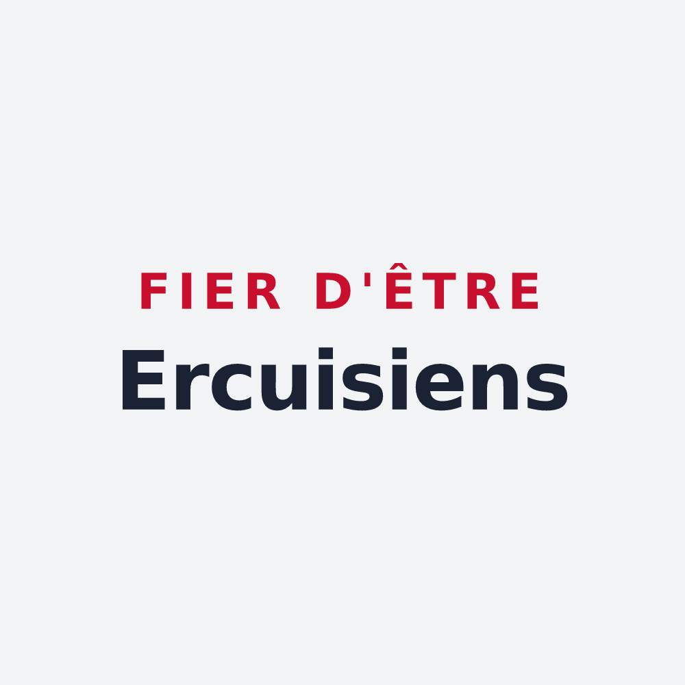 Poster « Fier d'être Ercuisiens » — design pour Ercuis