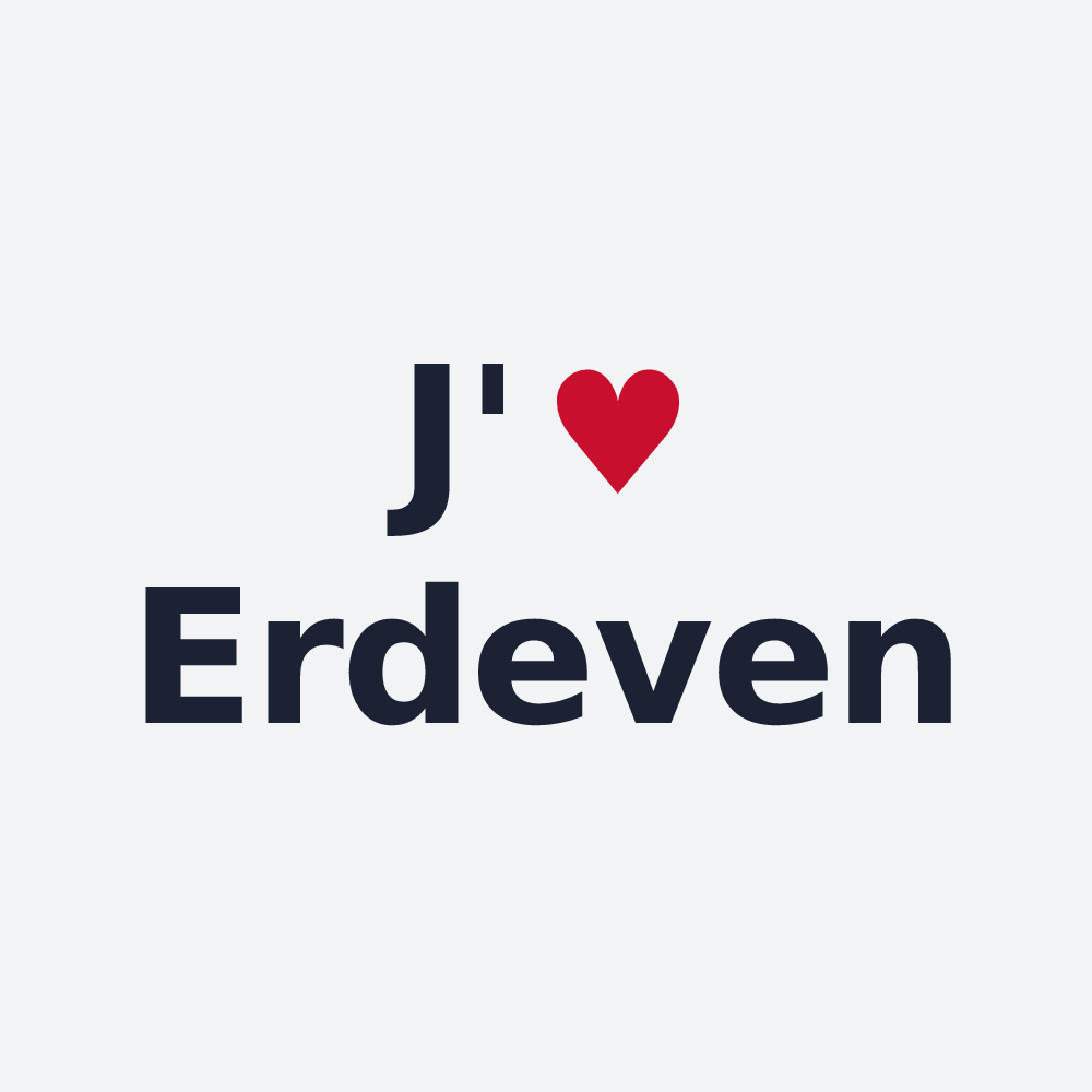 Poster personnalisé Erdeven — design J'aime Erdeven