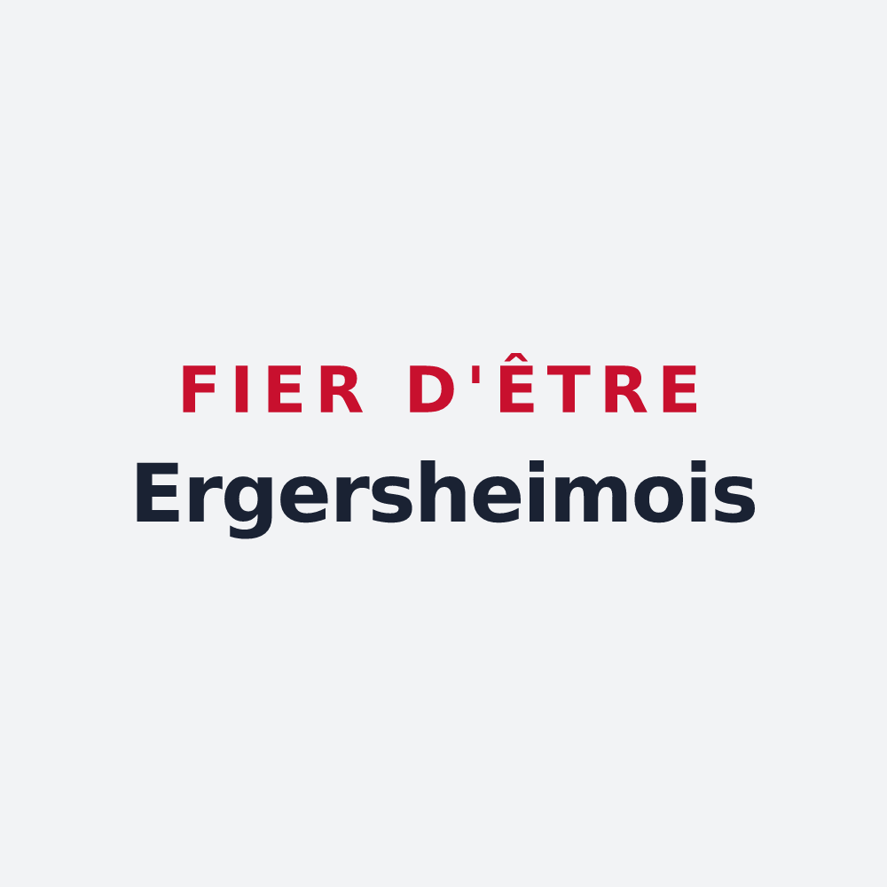 Poster « Fier d'être Ergersheimois » — design pour Ergersheim