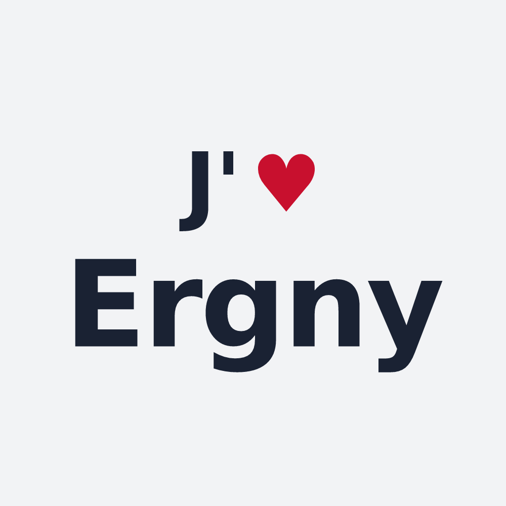 Poster personnalisé Ergny — design J'aime Ergny