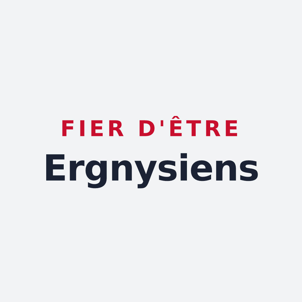 Poster « Fier d'être Ergnysiens » — design pour Ergny