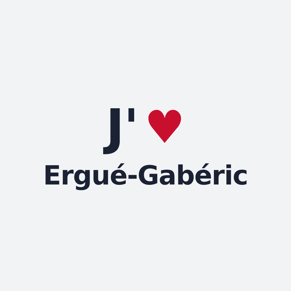 Poster personnalisé Ergué-Gabéric — design J'aime Ergué-Gabéric
