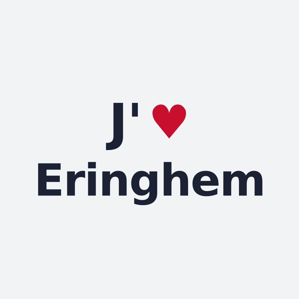 Poster personnalisé Eringhem — design J'aime Eringhem
