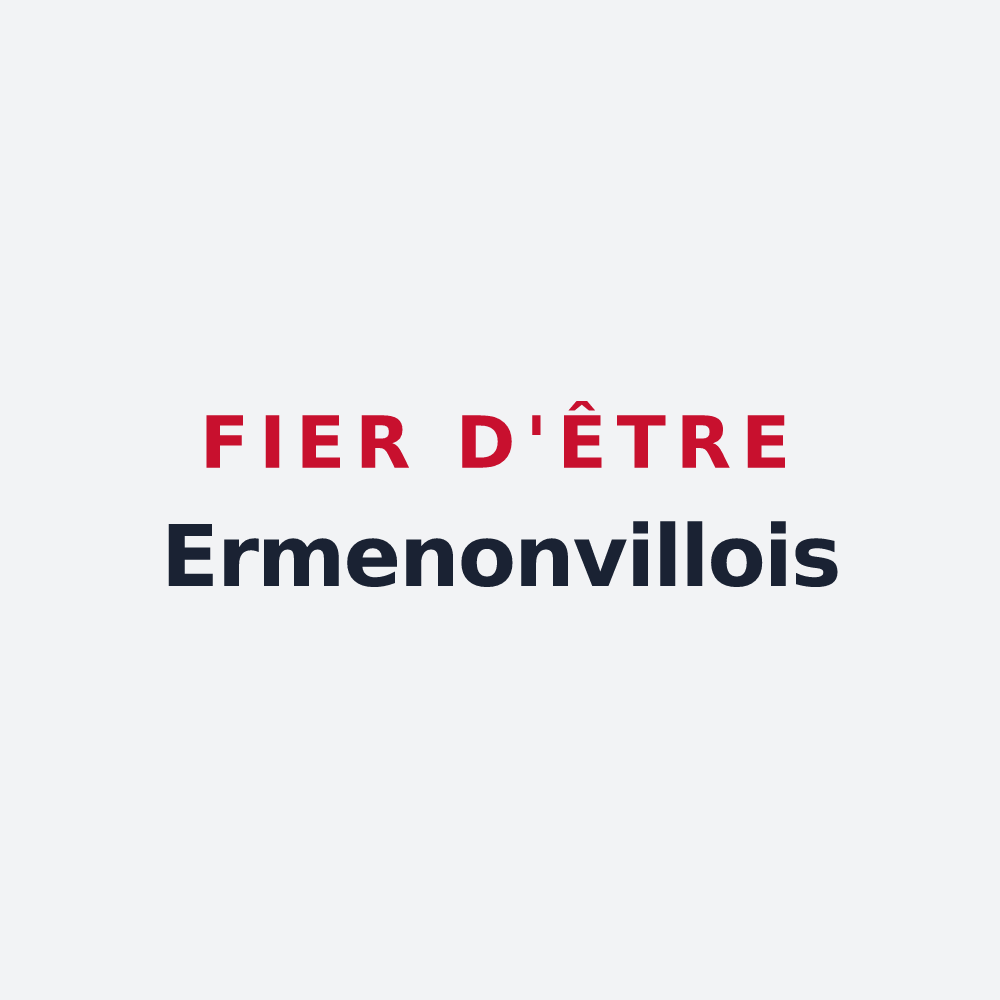 Poster « Fier d'être Ermenonvillois » — design pour Ermenonville