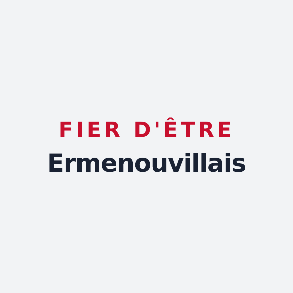 Poster « Fier d'être Ermenouvillais » — design pour Ermenouville