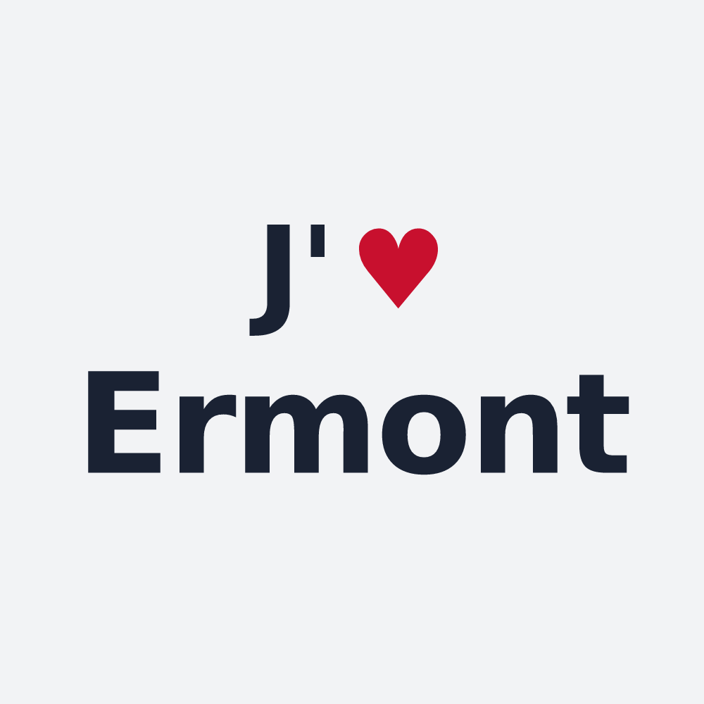 Poster personnalisé Ermont — design J'aime Ermont