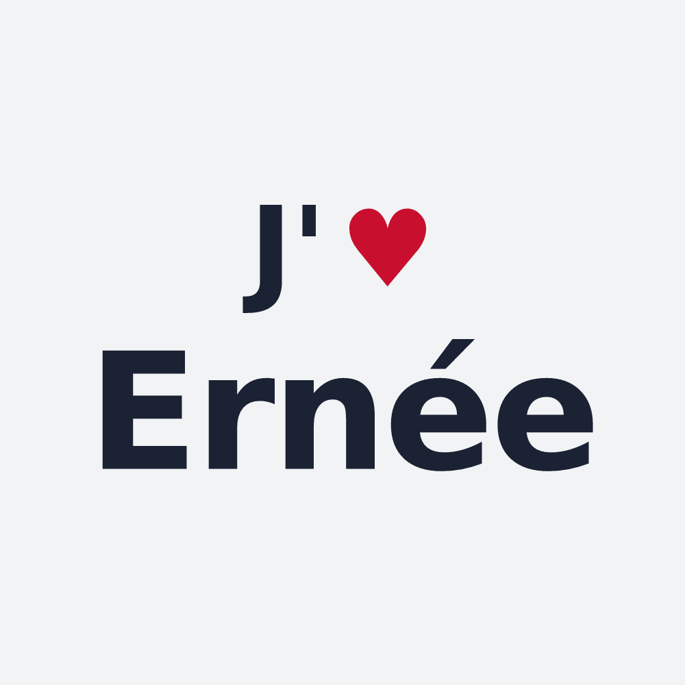 Poster personnalisé Ernée — design J'aime Ernée