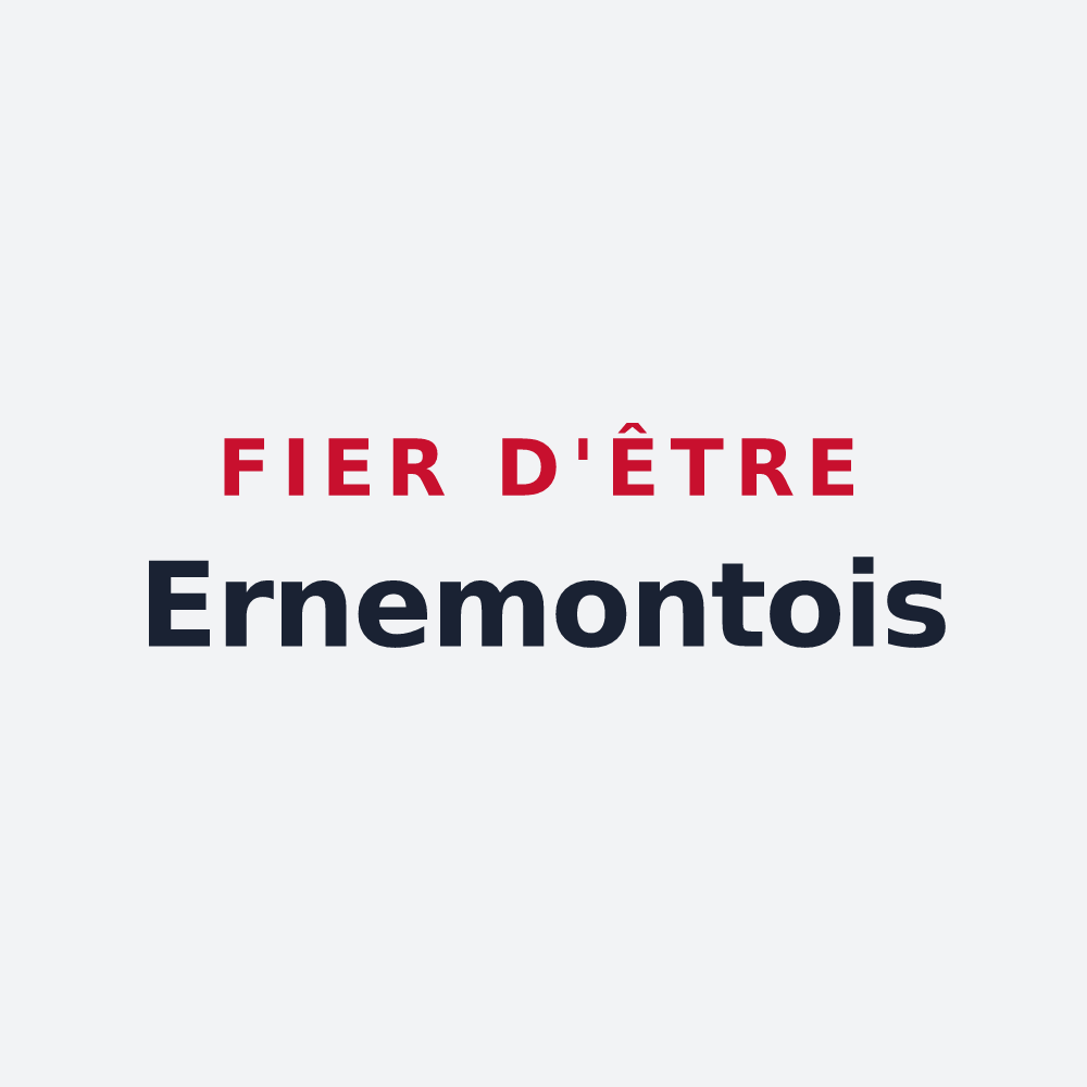 Poster « Fier d'être Ernemontois » — design pour Ernemont-sur-Buchy